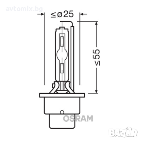 Ксеноновa крушкa, D2S 85V 35W, Xenarc 4300K, Osram, снимка 4 - Аксесоари и консумативи - 44714743