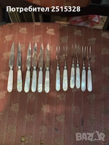 комплект стари десертни ножчета и вилици солинген, снимка 1