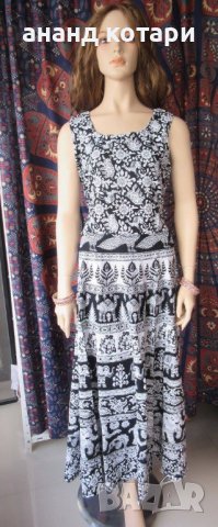 Индийска памучна рокля ”Мандала”, снимка 7 - Рокли - 22910220