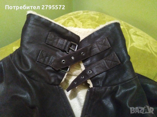 Мъжки зимен кожух от естествена кожа, снимка 5 - Якета - 53407182
