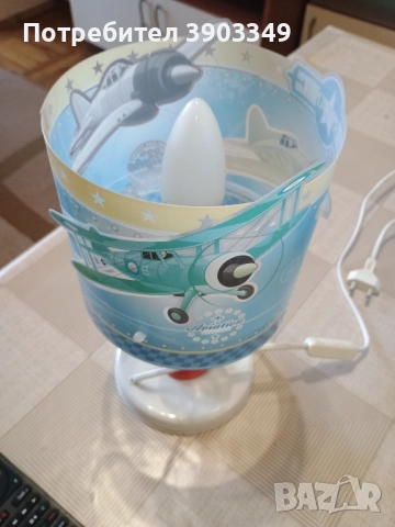 Детски пендел и нощна лампа Airplane, снимка 3 - Лампи за таван - 51785202