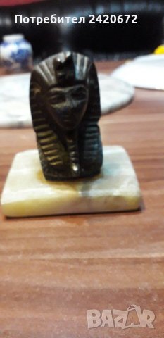 Тутанкамон-бронзова статуетка, снимка 4 - Антикварни и старинни предмети - 35971480