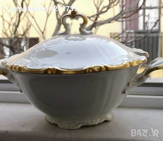 прекрасен супник с позлата НОВО, снимка 9 - Сервизи - 52833843