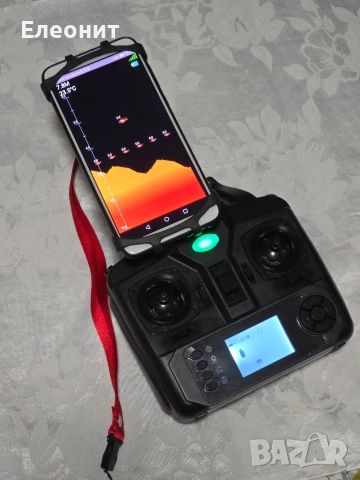 Lucky FF916 WiFi риболовен сонар, обхват 150 м, батерия, черен, снимка 6 - Въдици - 51443664