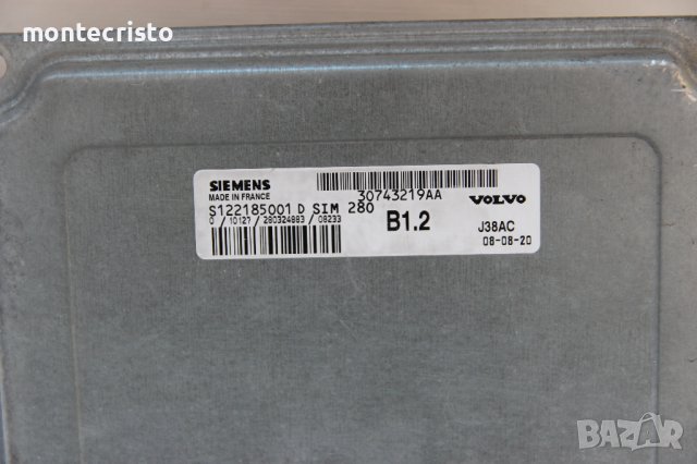 Моторен компютър ECU Volvo V50 (2003-2012г.) 30743219AA / S122185001 D / S122185001D / SIM280, снимка 2 - Части - 40446317