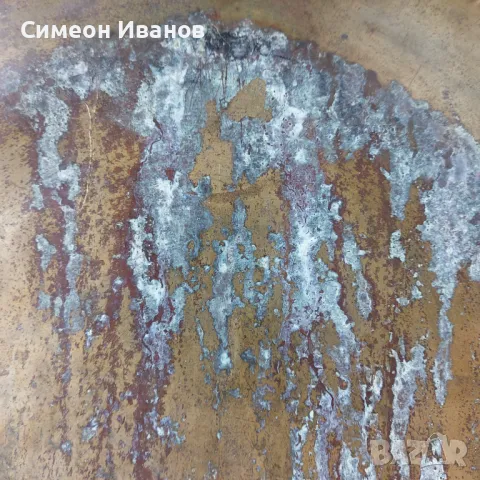 Стара месингова чиния декорация за стена с Клеопатра 34см #5612 , снимка 10 - Други ценни предмети - 47733878