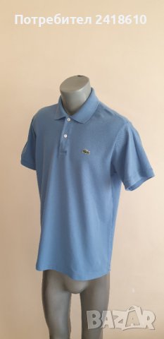 Lacoste Classic Fit Pique Cotton Mens Size 5 - L  ОРИГИНАЛ! Мъжка Тениска!, снимка 4 - Тениски - 44157020