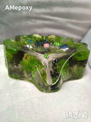 Сапунерка от епоксидна смола, снимка 2 - Декорация за дома - 52447516