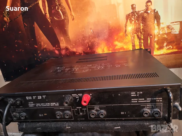 FBT - AX52 Power amplifier италианско стъпало , снимка 6 - Ресийвъри, усилватели, смесителни пултове - 55753203