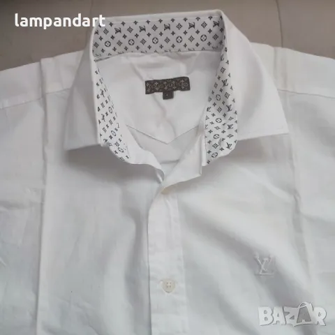Бяла изчистена риза Louis Vuitton, снимка 2 - Ризи - 36365387