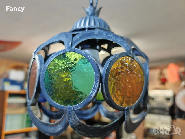 Винтидж чугунена лампа , снимка 5 - Антикварни и старинни предмети - 51186310