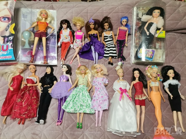 ОГРОМЕН ЛОТ!!! 17 кукли Барби, Лив и др. с над 30 броя аксесоари