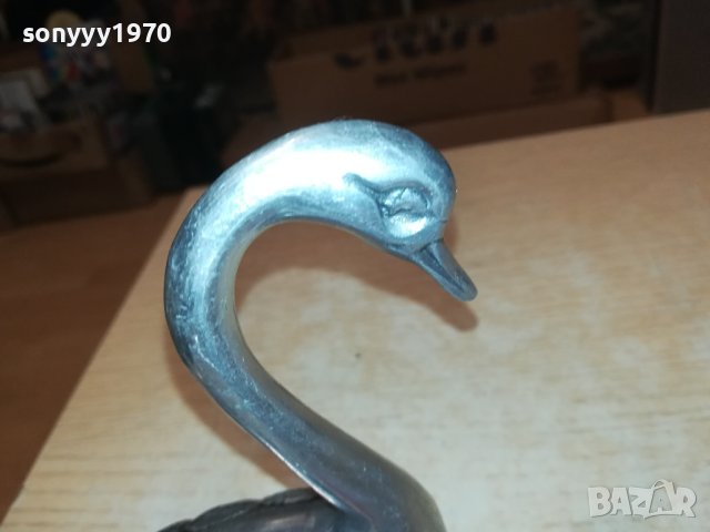 ЛЕБЕД-15Х13Х6СМ-ВНОС ФРАНЦИЯ 0810231114, снимка 12 - Антикварни и старинни предмети - 42479344