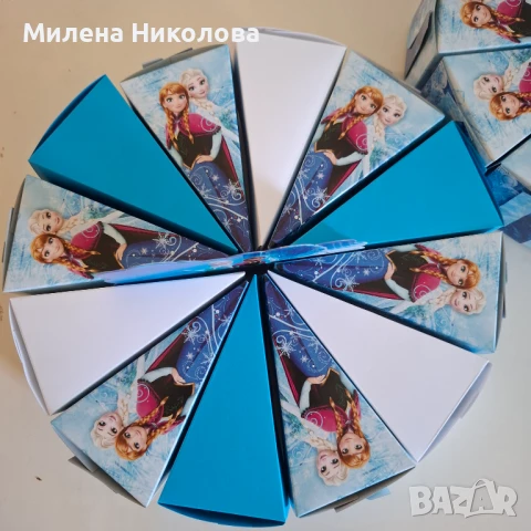Торта от картон Замръзналото кралство Frozen, снимка 4 - Други - 50818455