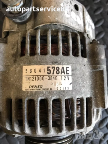 Алтернатор Denso за Jeep Cherokee 2.8 CRD (2003-2008) 56041578AE, 121000-3846, снимка 3 - Части - 53571325