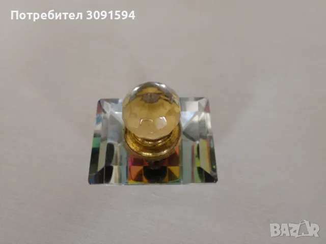 Старо  колекционерско кристално шише за парфюм , снимка 12 - Антикварни и старинни предмети - 49708319