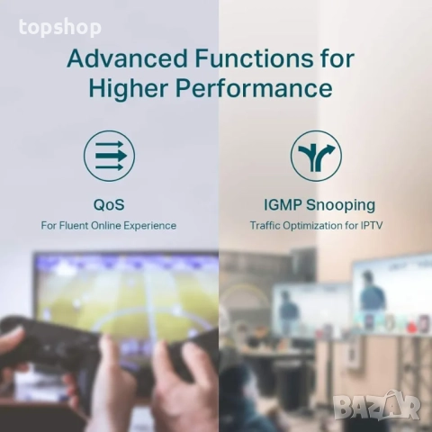 Чисто нов 8 портов пое суич Switch (Комутатор) TP-Link TL-SG108PE PoE TL-SG108PE  Комутатор ..., снимка 6 - Суичове - 51787900