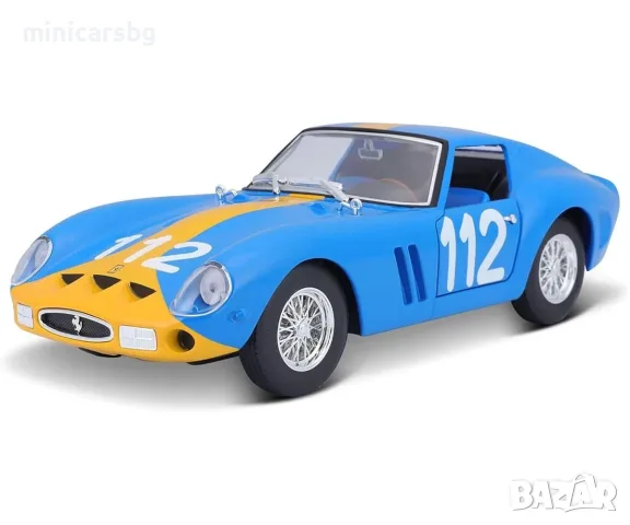 Метални колички: Ferrari 250 GTO №112 – Targa Florio 1964, метален модел 1:24
