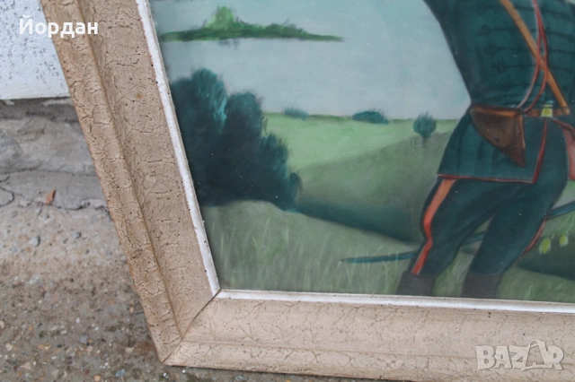 Стара рисунка върху дебел картон, снимка 6 - Колекции - 53801171