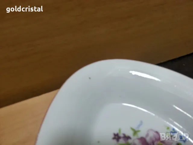 Стар български порцелан чинии елипси, снимка 3 - Антикварни и старинни предмети - 47389439