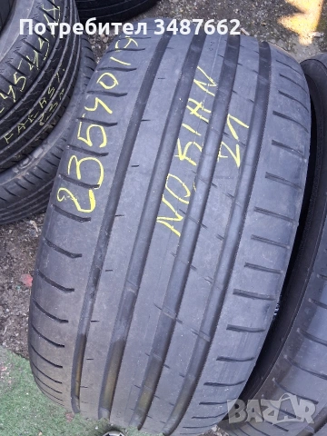 235 4019 NOKIAN 2бр летни дот 2021г , снимка 2 - Гуми и джанти - 53837860