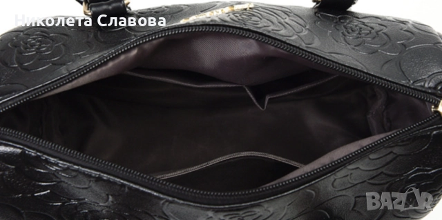 Комплект от 6 броя луксозни дамски чанти /Цвят: Черен;, снимка 2 - Чанти - 51527642