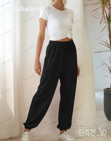 Ежедневни дамски спортни панталони с ластик на талията, 6цвята , снимка 5 - Панталони - 47432164