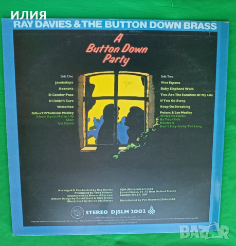 Ray Davies & The Button Down Brass – 1974 - A Button Down Party (Featuring The 'Funky' Trumpet Of Ra, снимка 2 - Грамофонни плочи - 44821969