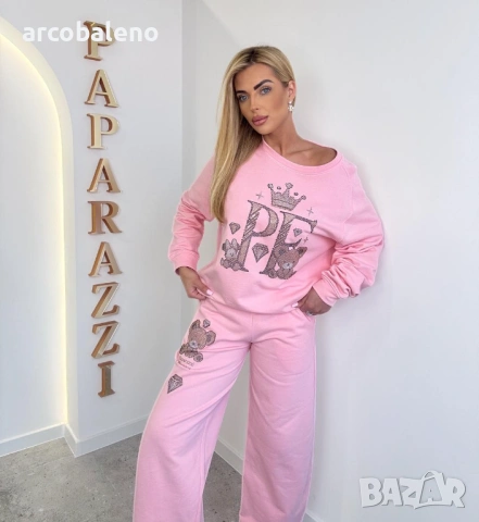 Дамски памучен комплект от две части PF Teddy Glam, 2цвята , снимка 2 - Комплекти - 53623502