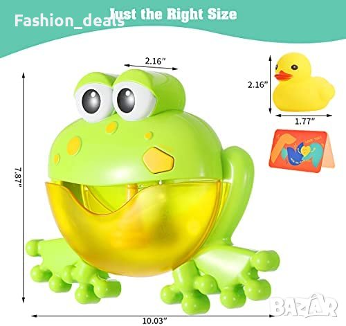 Нова Детска машина за балончета баня деца играчка музика пяна жаба, снимка 5 - Други - 40531166
