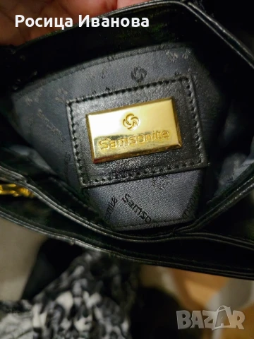 Samsonite, оригинална  нова чанта естествена кожа , снимка 4 - Чанти - 50913964
