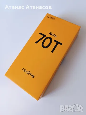 Realme Note 70T, 128/4 GB, черен, чисто нов