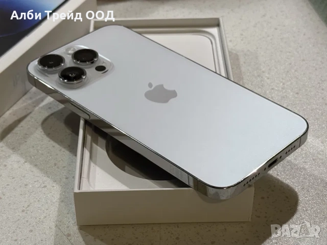 Phone 14 Pro Max 256GB Silver (Бял) - 87% Батерия, Отличен., снимка 7 - Apple iPhone - 53718687
