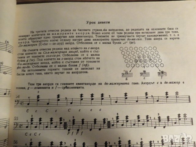 школа за акордеон, учебник за акордеон  Любен Панайотов - Научи се сам да свириш на акордеон 1970, снимка 6 - Акордеони - 35662720