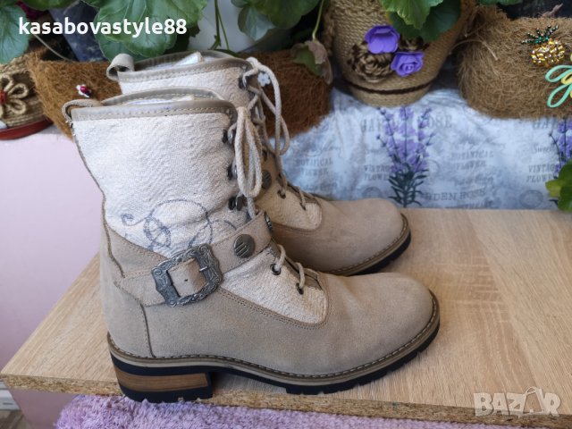 Ботуши Stockerpoint 41 н.Естествен велур, снимка 4 - Дамски ботуши - 39252436