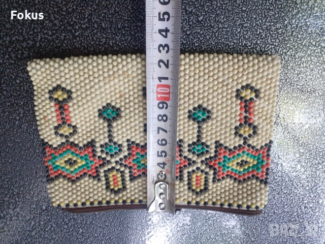 Старо мънистено портмоне, снимка 6 - Антикварни и старинни предмети - 53278818