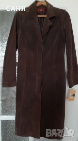 Ново дълго манто-100%велурл, снимка 2 - Якета - 53573166