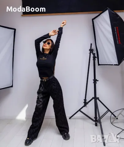 YSL | Черен дамски комплект Yves Saint Laurent , снимка 4 - Комплекти - 47531272