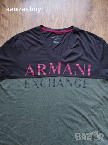 armani exchange - страхотна мъжка тениска XL, снимка 2 - Тениски - 53168187