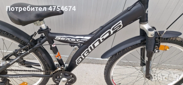 Юношески алуминиев велосипед ARINOS, Колело 26", снимка 4 - Велосипеди - 53808054