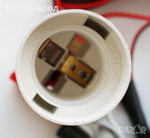 LED работна лампа 12V 9W с кабел и щипки за акумулатор, On/Off ключ, за риболов, къмпинг, снимка 3 - Аксесоари и консумативи - 39528549