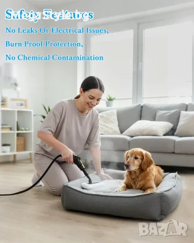 Мултифункционална Парочистачка 2500W (120°C) с 6 степени на регулиране и 1.6L резервоар, снимка 6 - Парочистачки и Водоструйки - 55722951