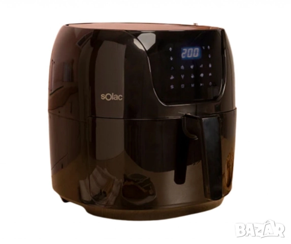 Еър фрайър Solac Léviter Digital 7 Plus – 7,4L капацитет, 1800W мощност и 10 автоматични програми, снимка 9 - Друга електроника - 51896374