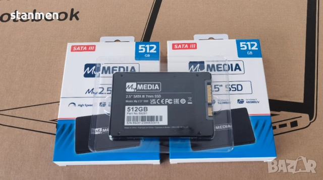 Продавам Гаранционни SSD Verbatim MyMedia, 512GB, 2.5", SATA III., снимка 2 - Твърди дискове - 53522320