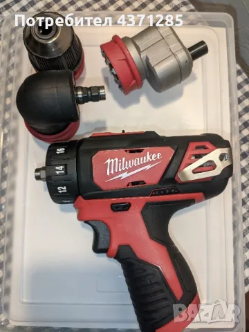 Milwaukee M12 BDDX винтоверт със сменящи се глави , снимка 2 - Винтоверти - 48873092