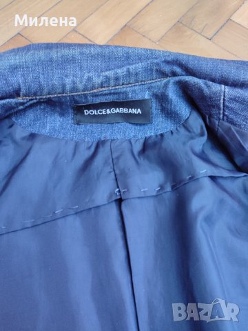 Дънково яке Долче и Габана с подарък , снимка 8 - Сака - 41755829