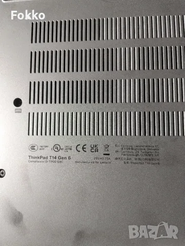 The Lenovo ThinkPad T14 Gen 6 model (part number 21QG0021BM, снимка 2 - Лаптопи за работа - 55772737