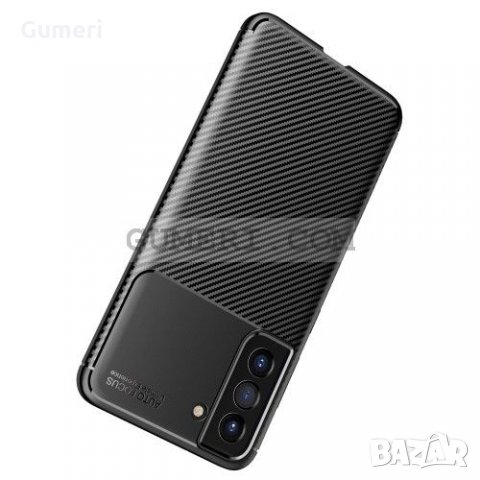 Samsung Galaxy S21 FE 5G Противоударен Силиконов Гръб Карбон, снимка 3 - Калъфи, кейсове - 35920287