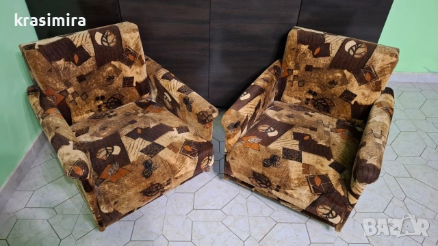 Диван с два фотьоила, снимка 7 - Дивани и мека мебел - 53212568