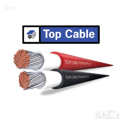 Най-висок Клас Фотоволтаичен Кабел TOPSOLAR H1Z2Z2-K 6мм2 Соларен Кабел PV Cable TopCable Spain